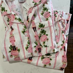 NWT 8 Oak Lane Nutcracker Flannel PJ Set Medium